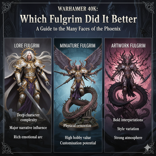 Warhammer 40K: Which Fulgrim Did It Better? Comparing the Primarch and Key Representations
