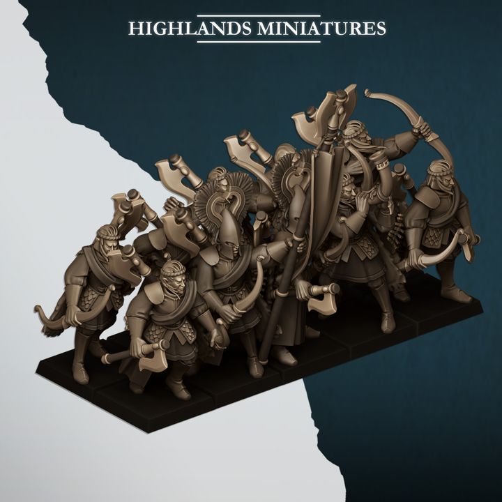 Nemean Lions with Bows - Highlands Miniatures