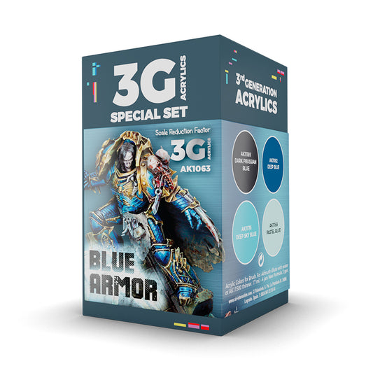 AK Interactive Wargame Color Set: Blue Armor