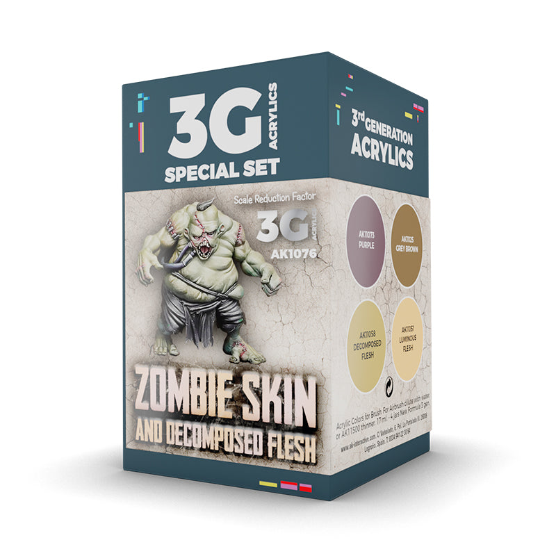 AK Interactive Wargame Color Set: Zombie Skin
