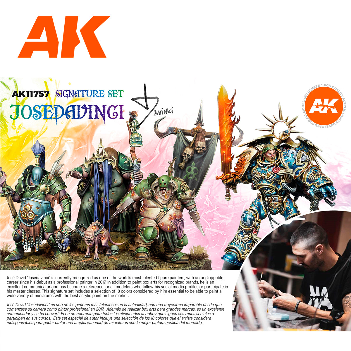 Josedavinci 3G Signature Set: Premium Acrylics for Miniature Painting