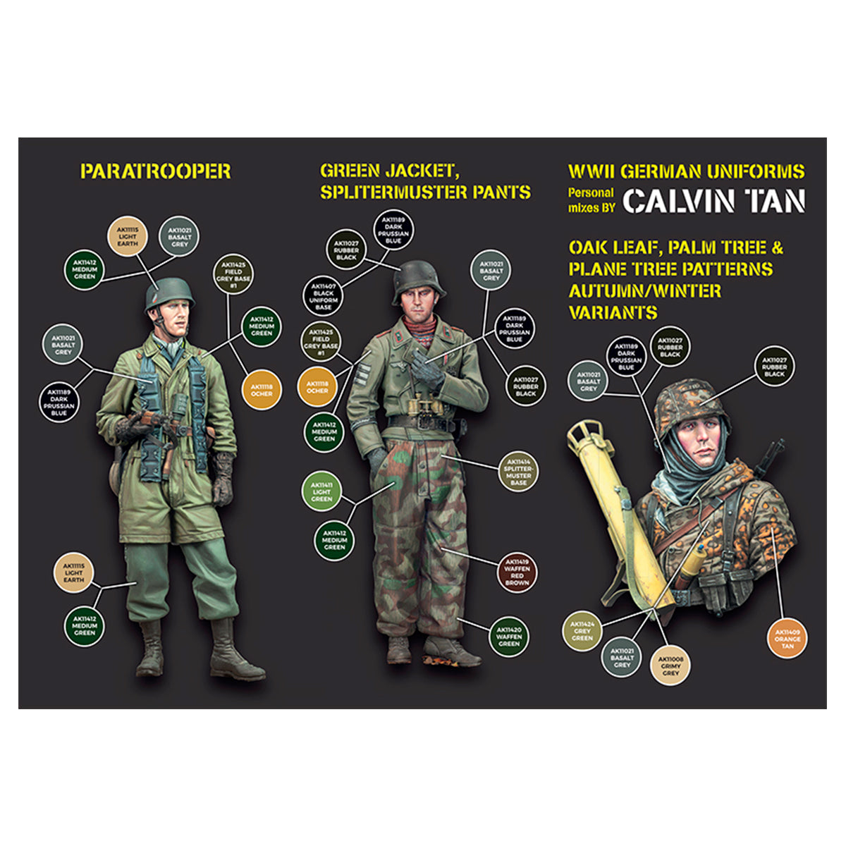 WW2 German Uniforms Set: Calvin Tan's Signature 3G Acrylics