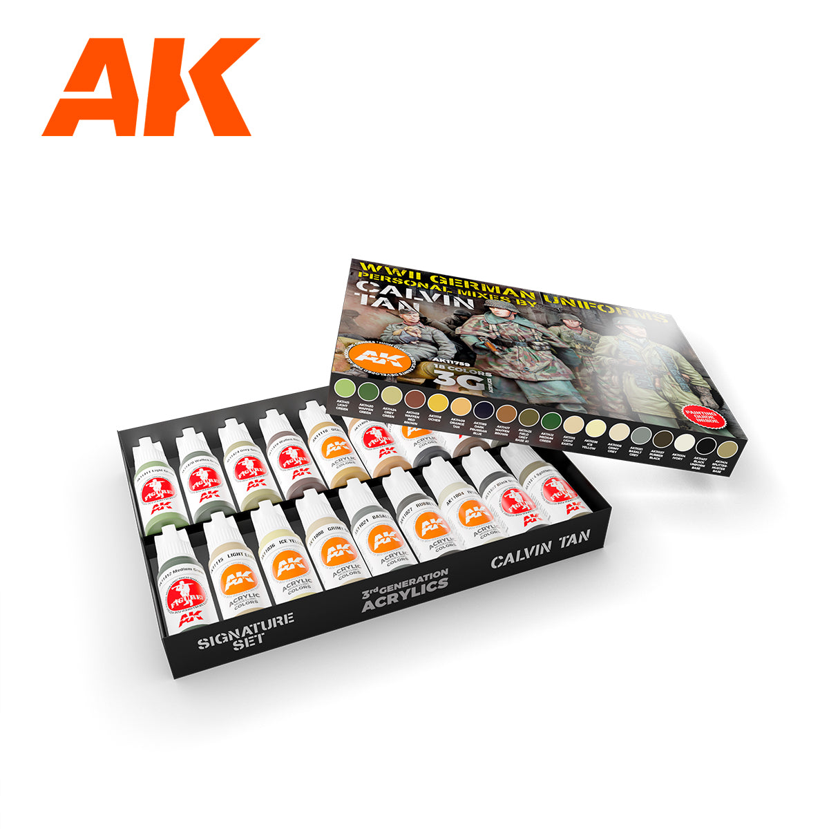 WW2 German Uniforms Set: Calvin Tan's Signature 3G Acrylics