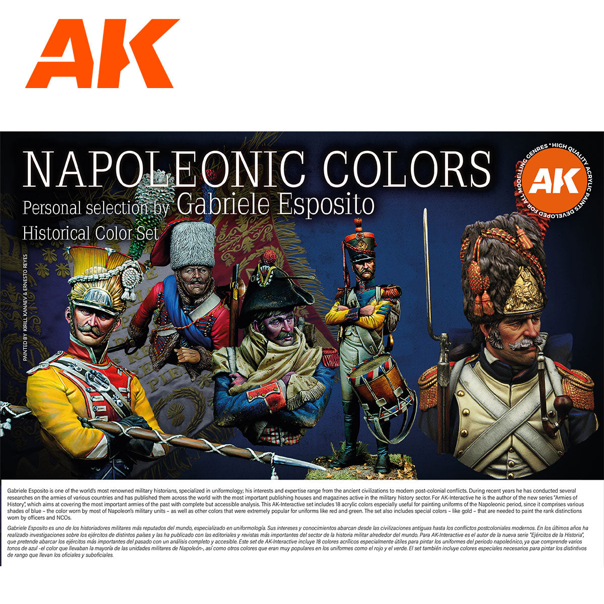 Napoleonic Colors Set: Gabriele Esposito's Signature Historical Acrylics