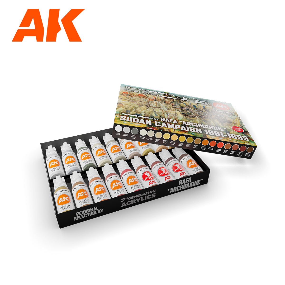 Sudan Campaign Paint Set: Rafa "Archiduque" Signature 28mm Wargame Acrylics
