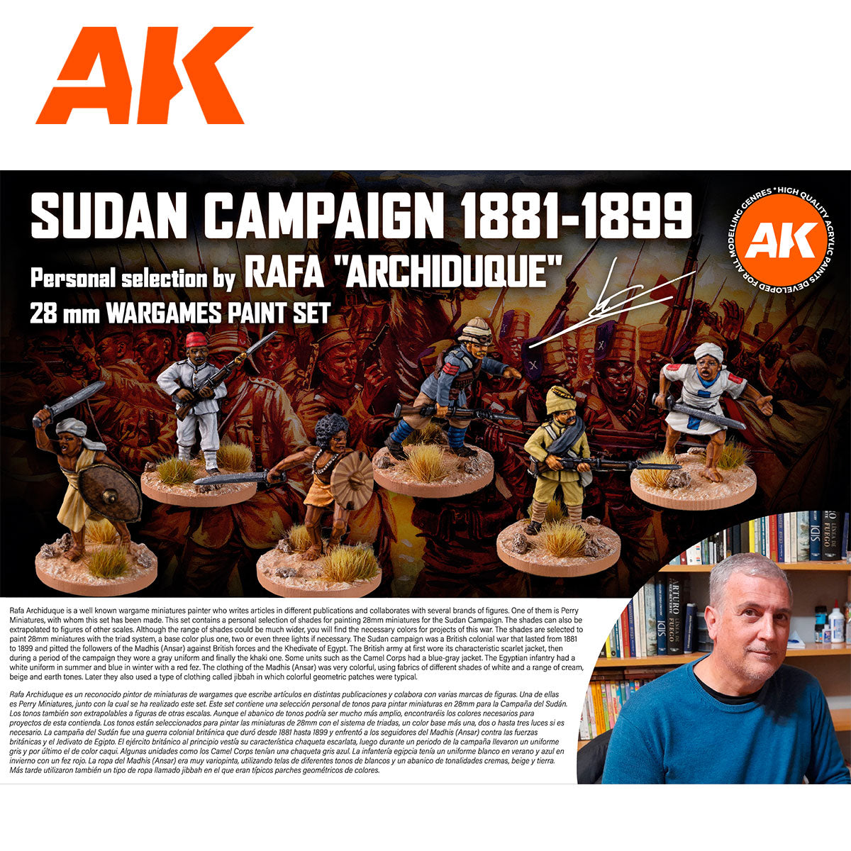 Sudan Campaign Paint Set: Rafa "Archiduque" Signature 28mm Wargame Acrylics