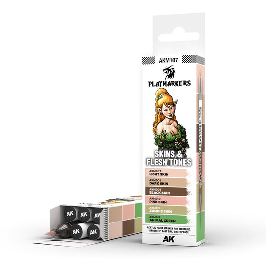 AK Interactive Playmarker Set: Skins & Flesh Tones