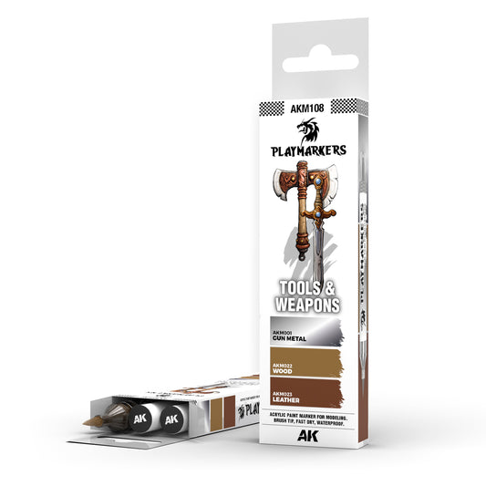 AK Interactive Playmarker Set: Tools & Weapons