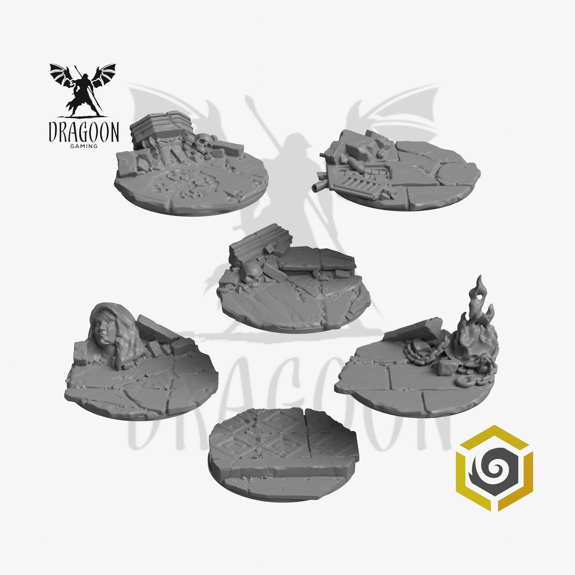 Cathedral Ruins Base Toppers Multipack
