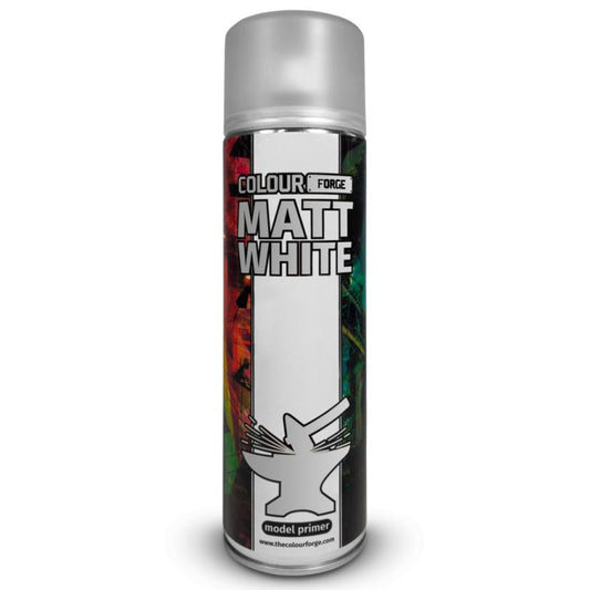 Colour Forge Matt White Spray Primer (500ml)