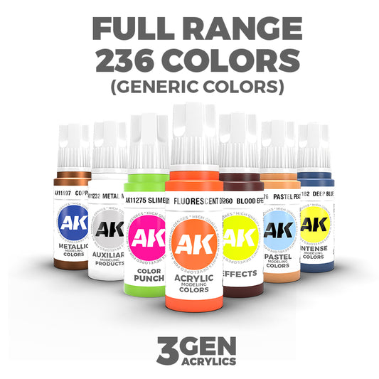 AK Interactive 3Gen General Series: Full Range (236 Colors)