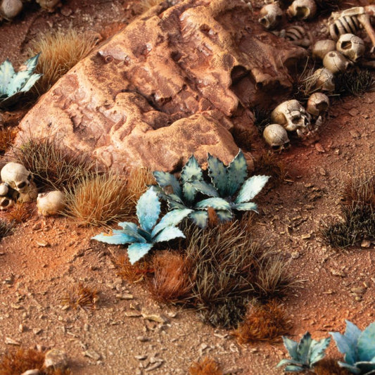 Gamers Grass Laser Plants - Blue Agave used on a miniature scenic base
