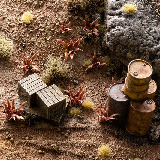 Gamers Grass Laser Plants - Red Aloe used on a miniature scenic base