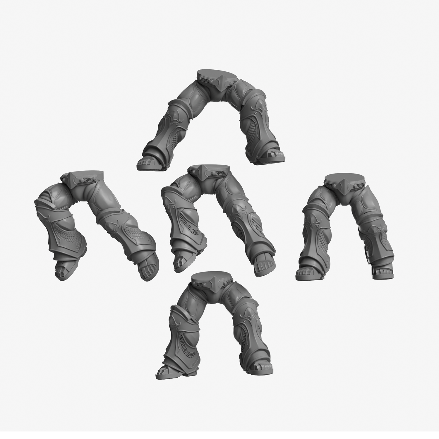 Greek Space Knight Legs