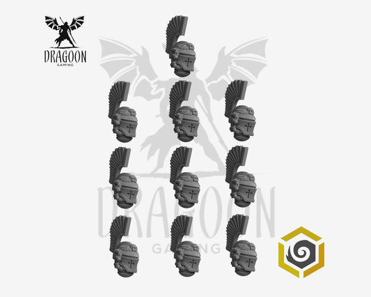 Single Winged Hussar Knight Helmets