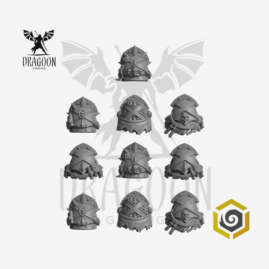 Crimson Lords Death Baroque Company Pauldrons