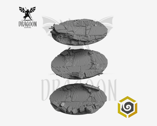 Viking Themed Oval 60x35.5mm Base Toppers