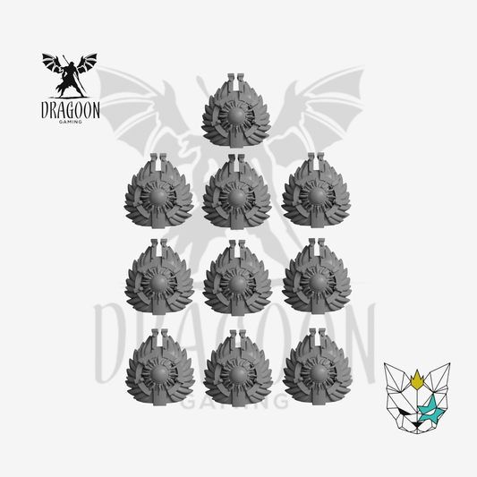 Fanned Sun Pauldrons