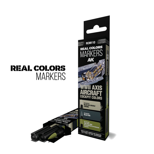 AK Interactive RC Marker Set: WWII Axis Aircraft Cockpits