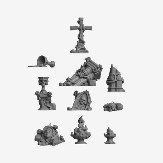 Ruined Courtyard Basing Bits