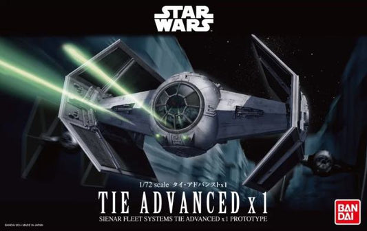 Bandai Star Wars 1/72 TIE Advanced x1 (Darth Vader Custom)