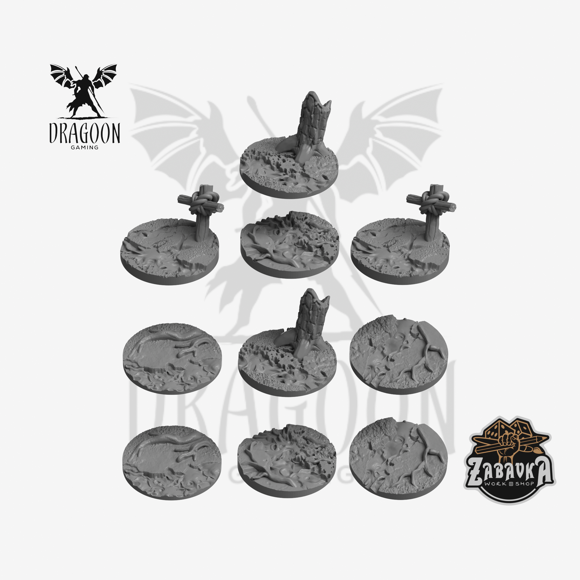 Land of Ghosts 25mm Base Toppers x 10