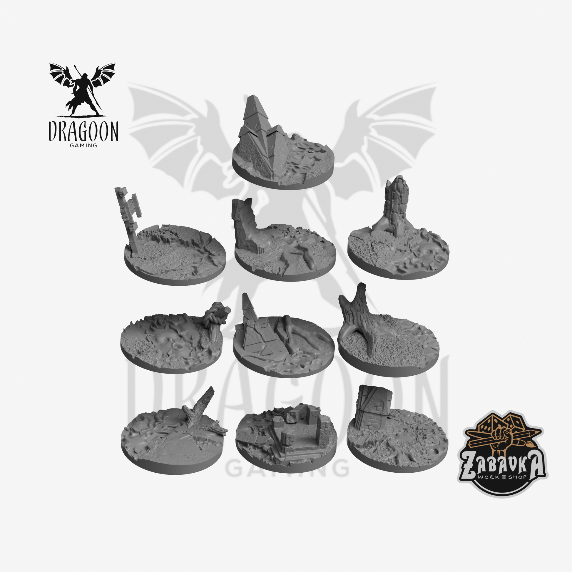 Land of Ghosts 32mm Base Toppers x 10