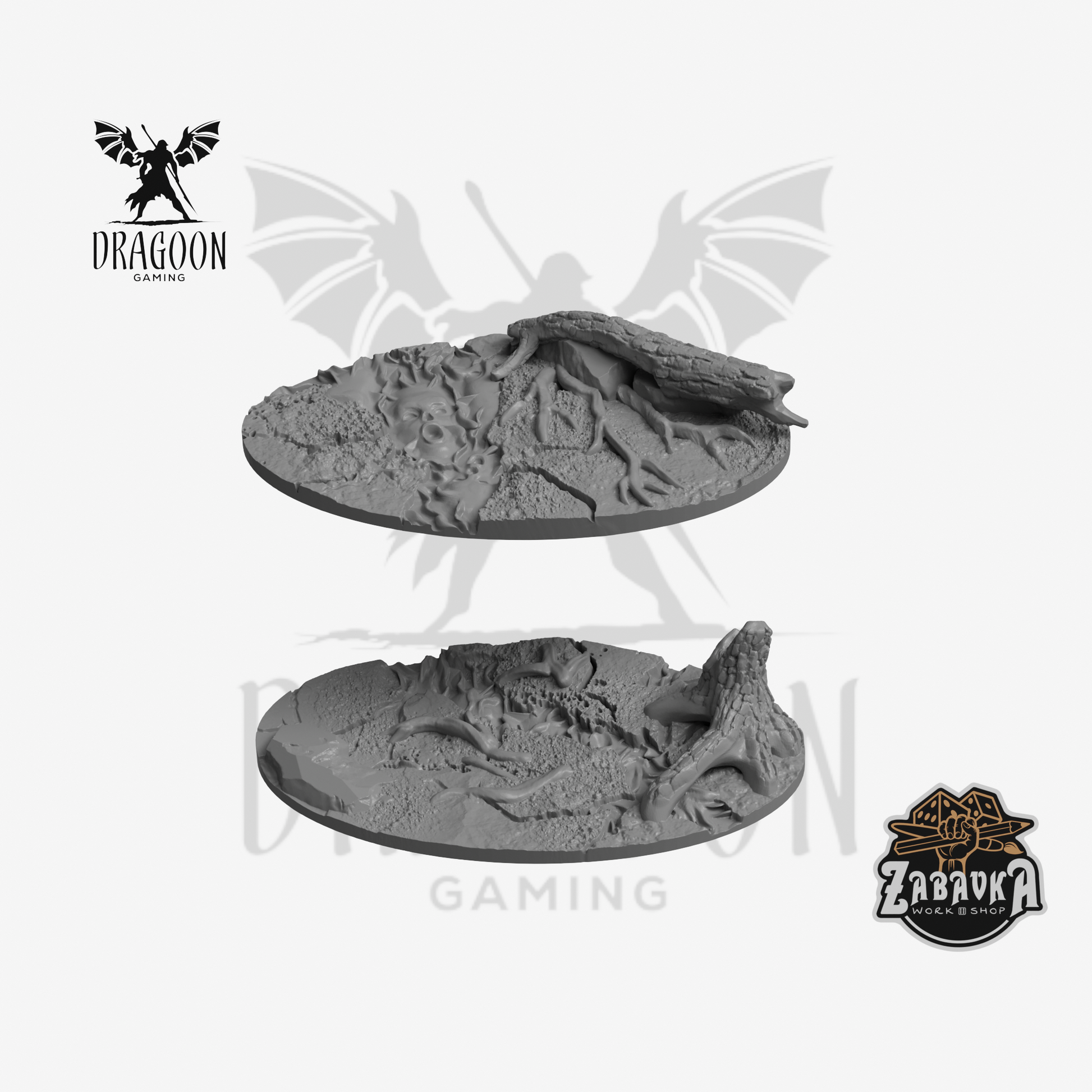 Land of Ghosts Oval 75x42mm Base Topper x 2