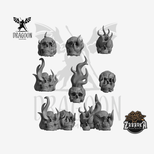 Flaming Skulls