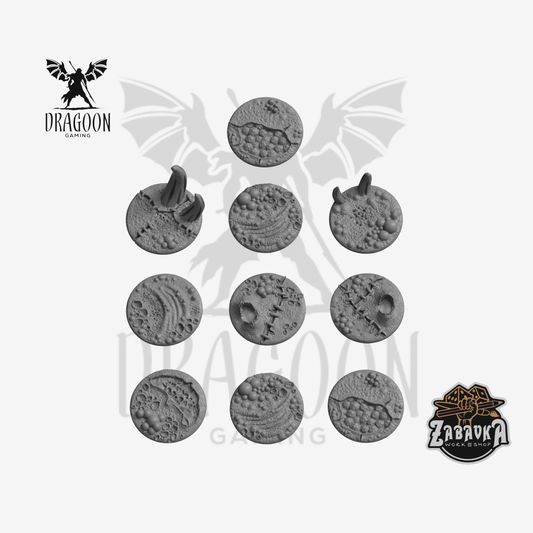 Plague Decay 28mm Base Toppers