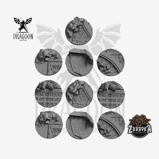 Ruined Empire 28mm Base Toppers