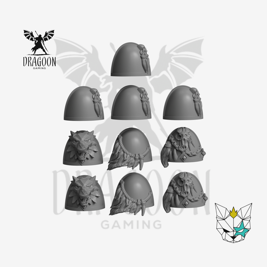 Wolf Viking Pauldrons