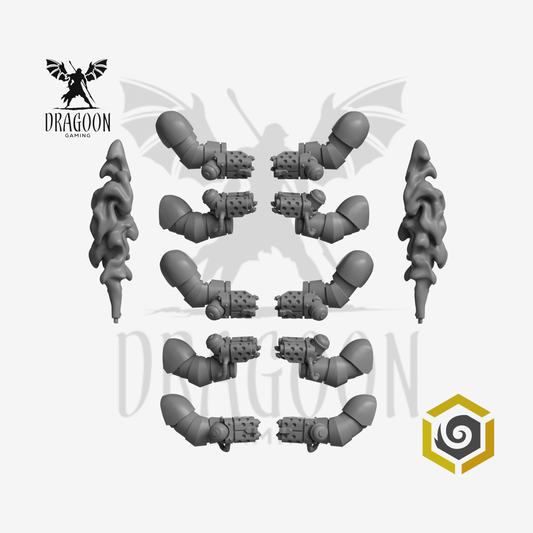 Wrist Mounted Flamers Set