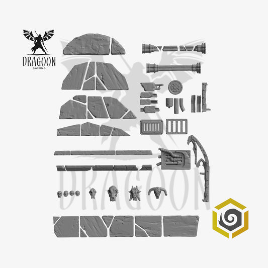 Scattered Ruins Basing Bits