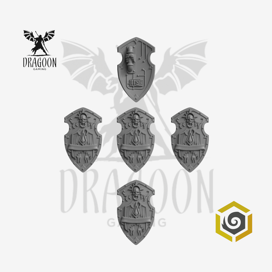 Crimson Lords Decorated Storm Shields