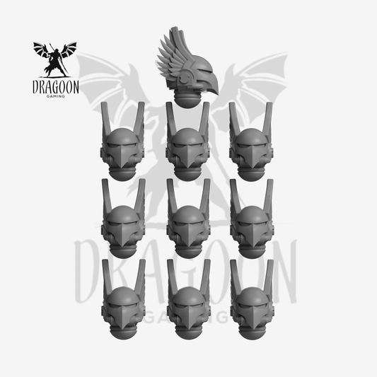 Winged Shallow Beaky Helmets