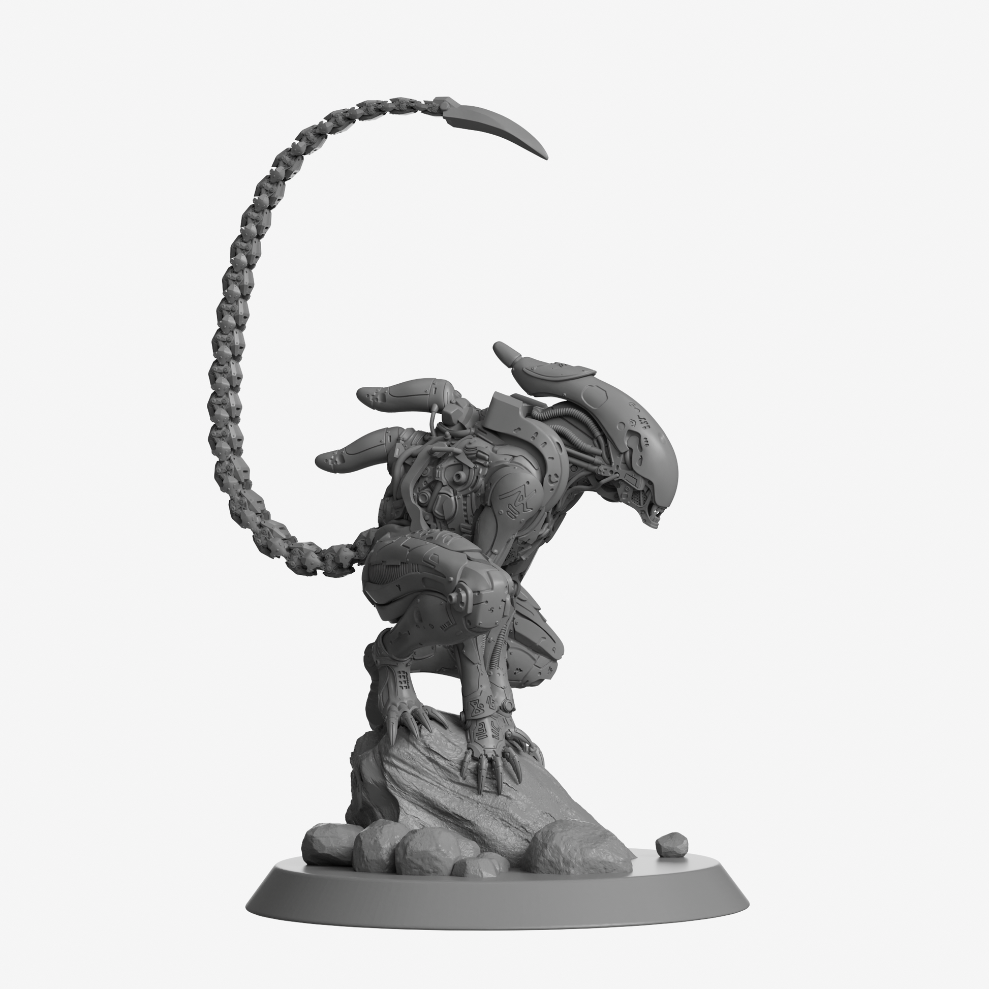 Xenoborg Bio-Mechanical Horror - 225mm Tall Premium Display Model Kit