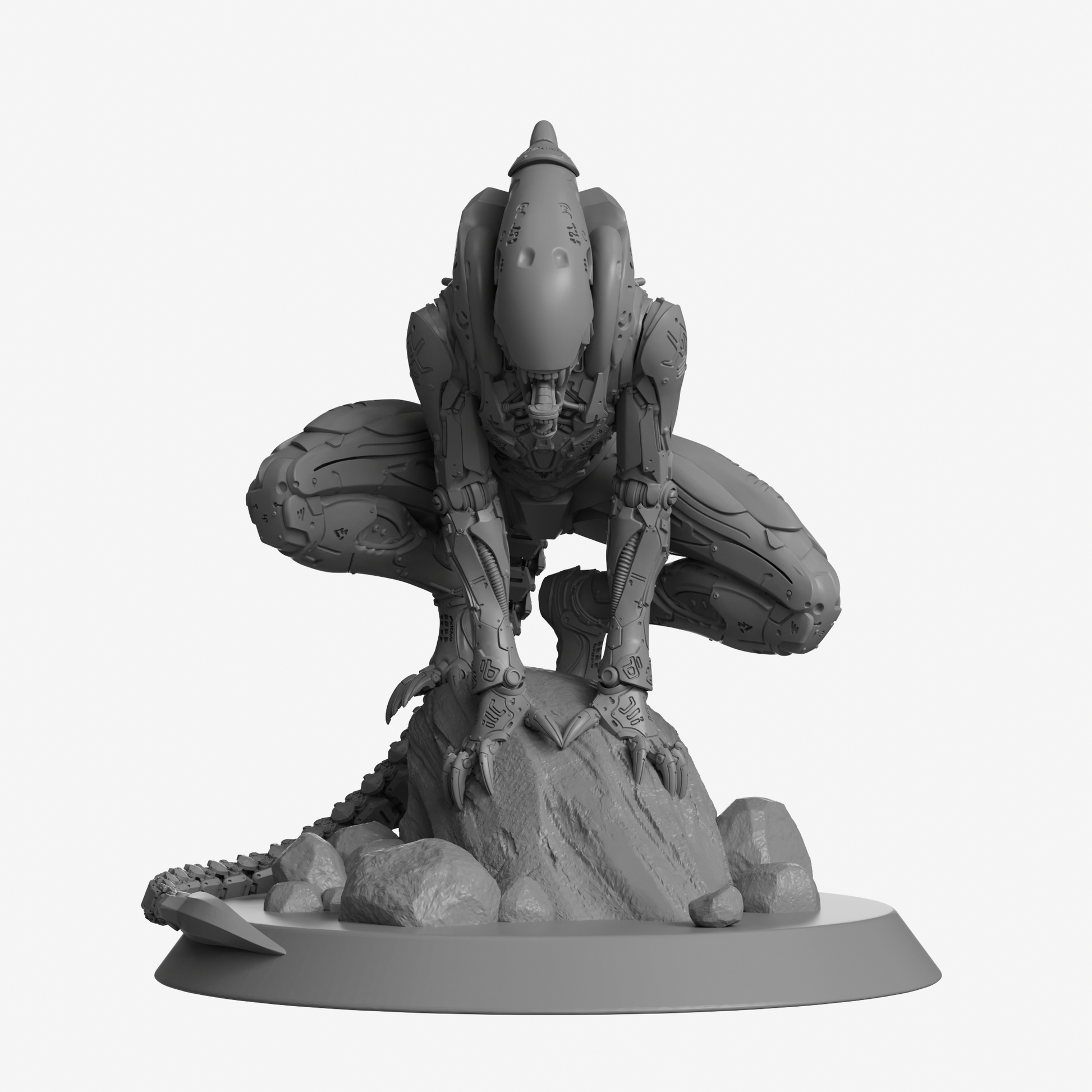Xenoborg Bio-Mechanical Horror - 225mm Tall Premium Display Model Kit
