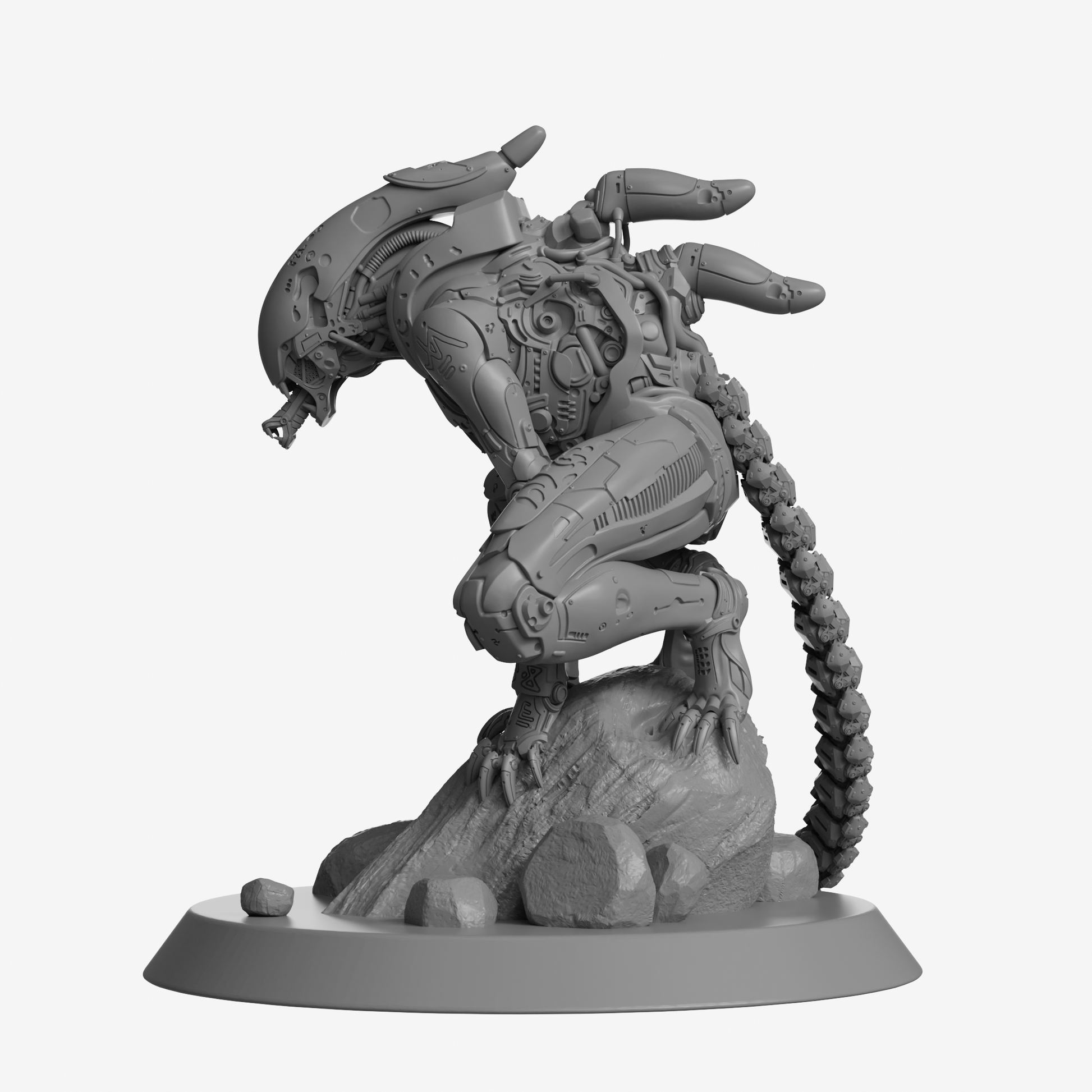 Xenoborg Bio-Mechanical Horror - 225mm Tall Premium Display Model Kit