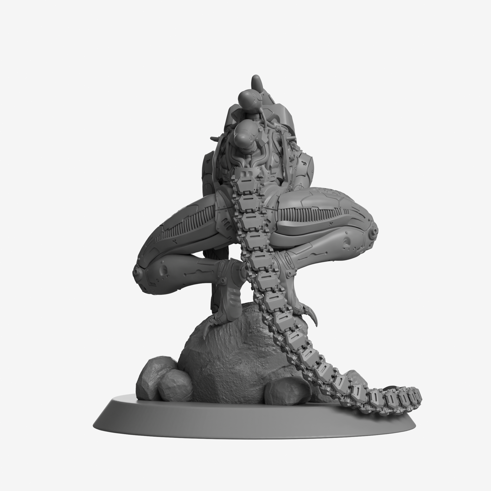 Xenoborg Bio-Mechanical Horror - 225mm Tall Premium Display Model Kit