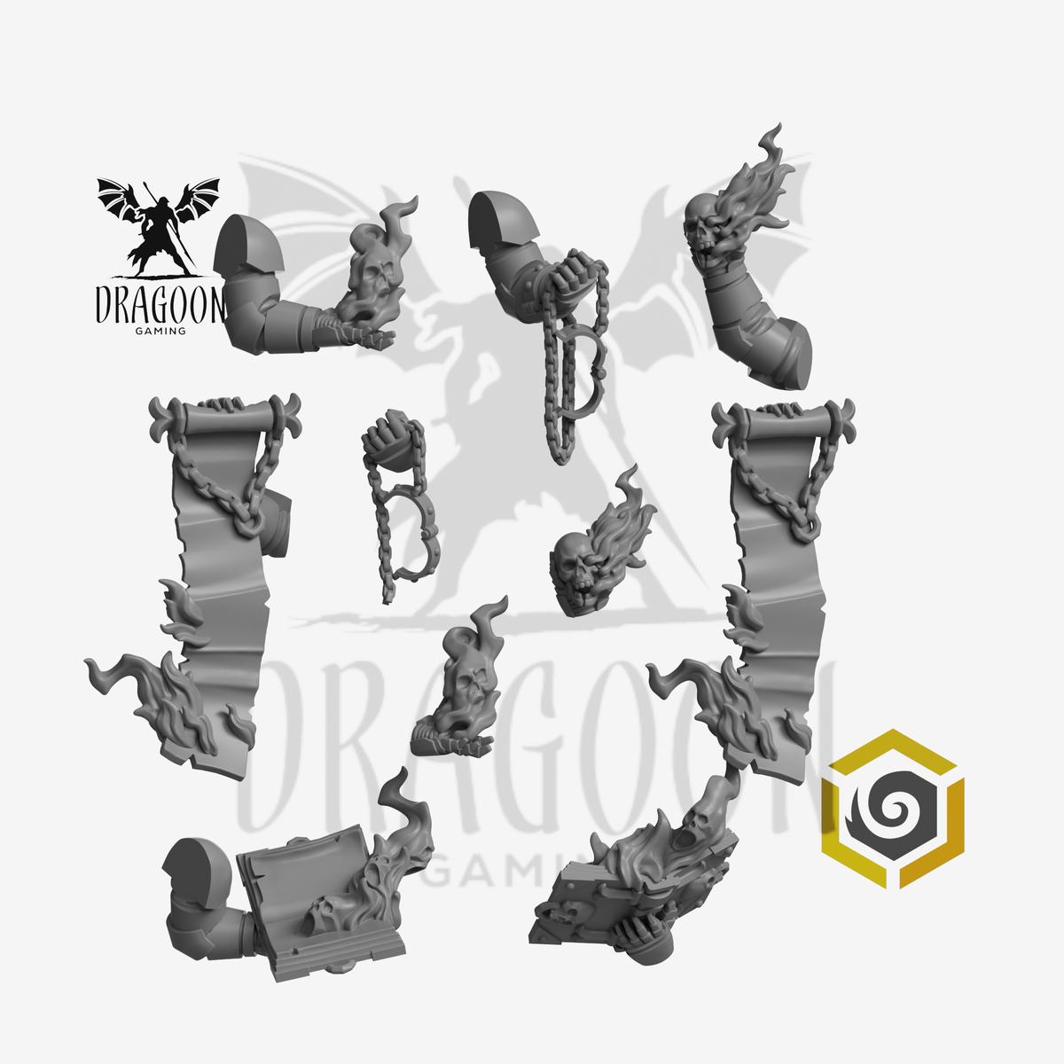 Flame Effect Arm Set