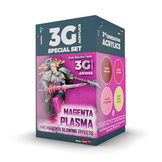 AK Interactive Wargame Color Set: Magenta Plasma & Glowing Effects