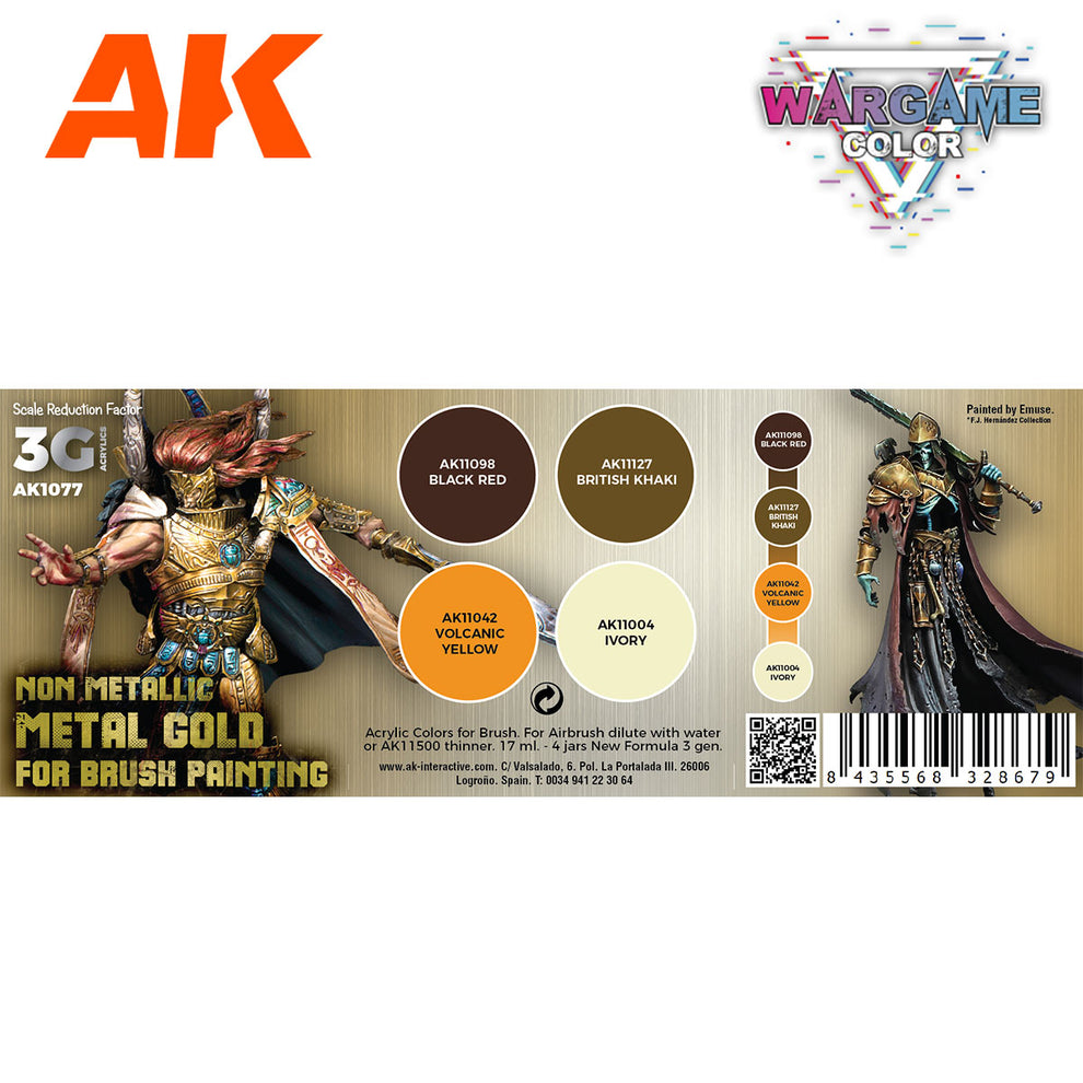 Dragoon Gaming - AK Interactive Wargame Color Set: Non-Metallic Metal ...