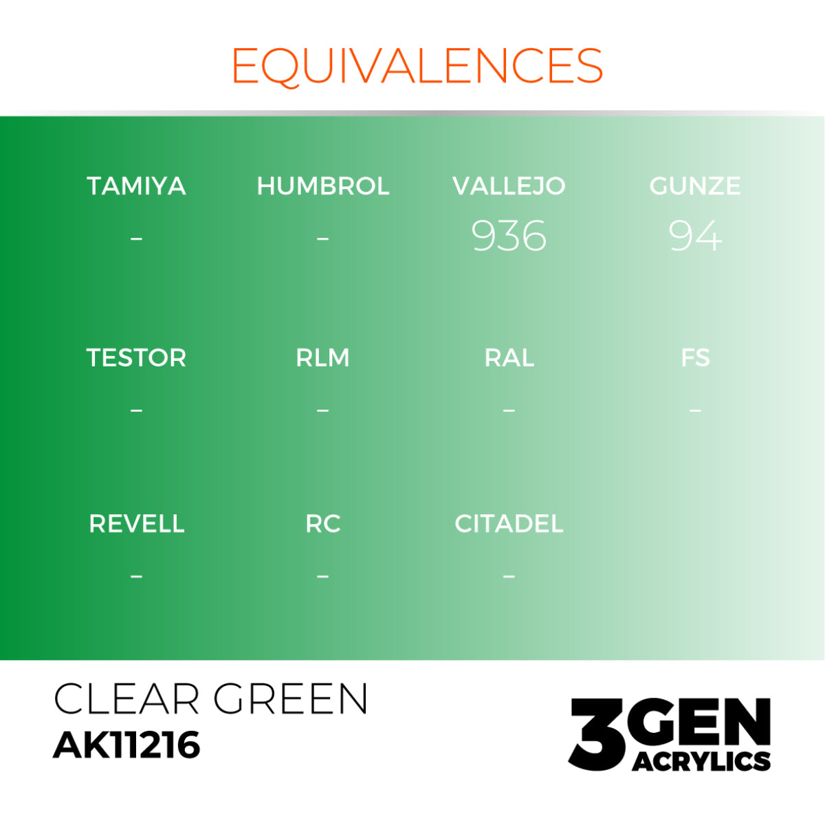 AK Clear Green
