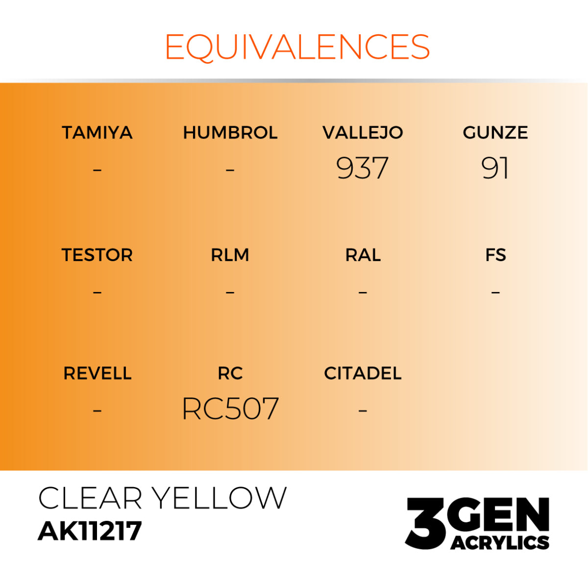 AK Clear Yellow