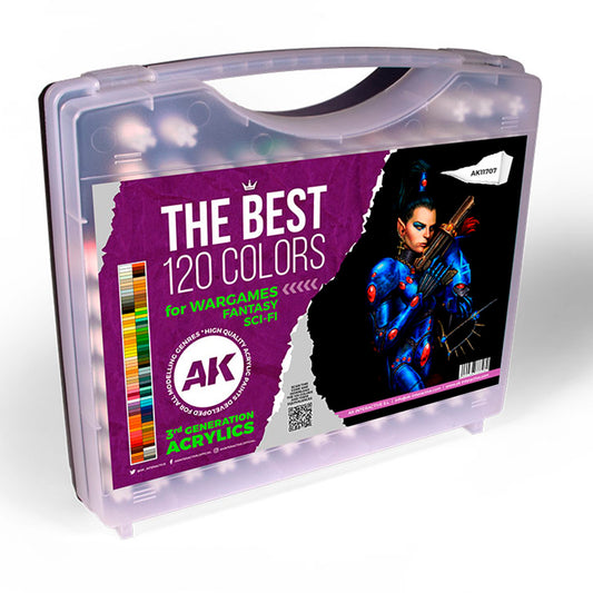 The Best 120 Colors for Wargames, Fantasy & Sci-Fi: Ultimate Acrylic Paint Set