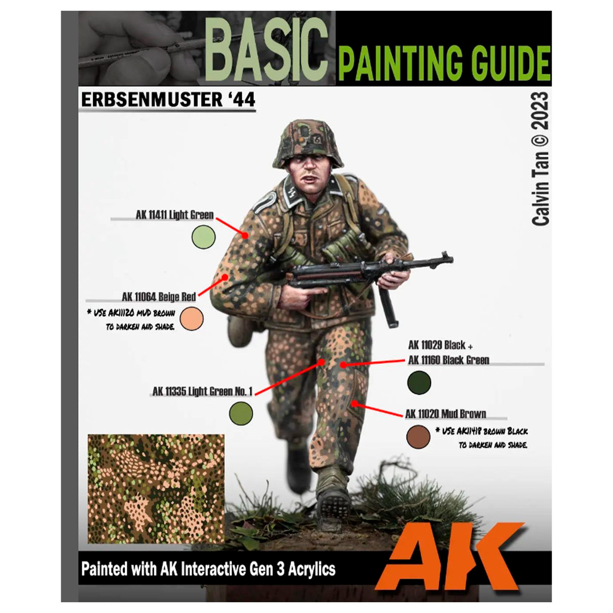 AK Interactive WW2 German Uniforms Set for Historical Model Painting - Calvin Tan Edition