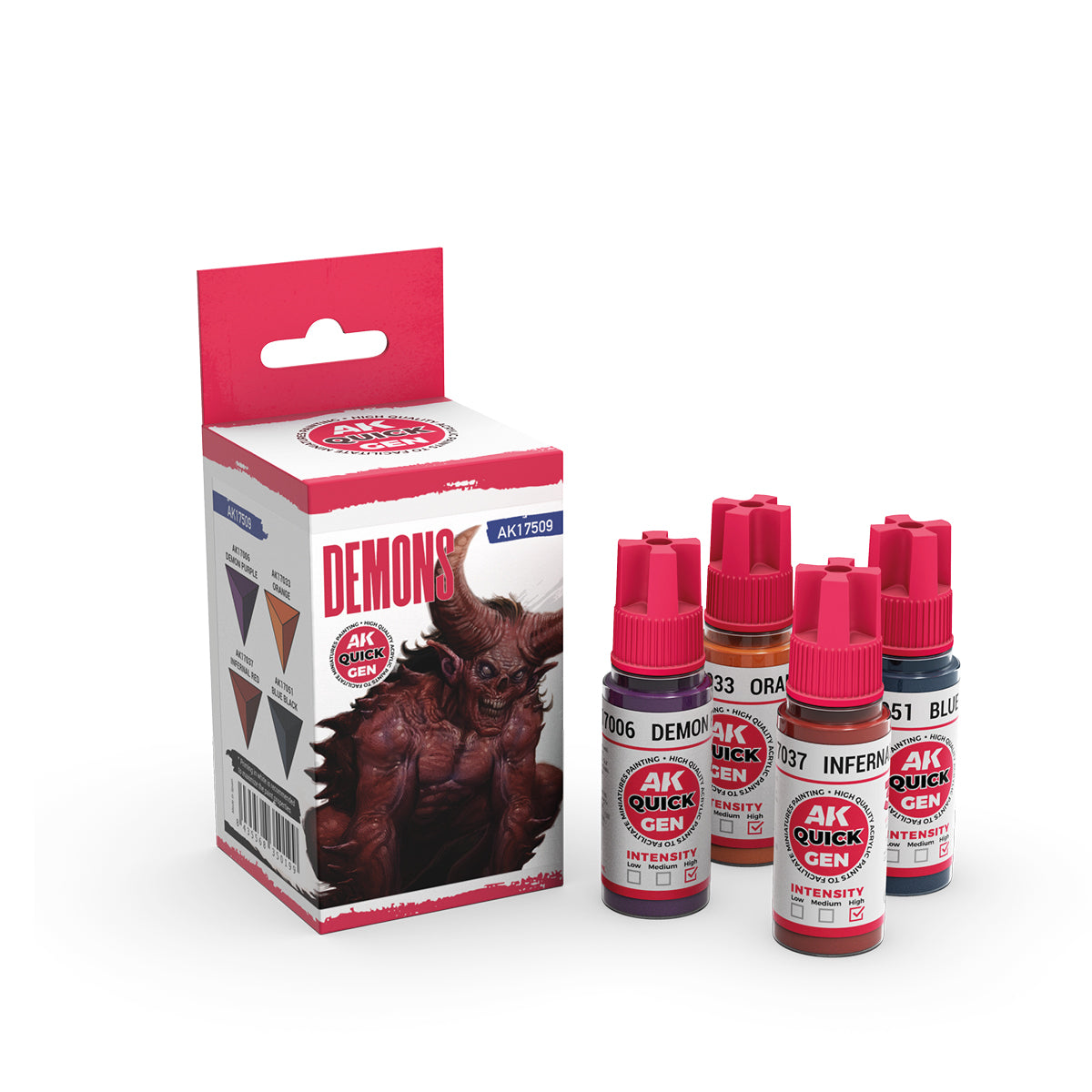 AK Quick Gen DEMONS Set - Speed Paint for Fantasy and Sci-fi Miniatures