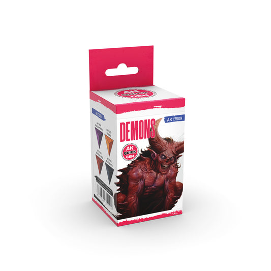 AK Quick Gen DEMONS Set - Speed Paint for Fantasy and Sci-fi Miniatures