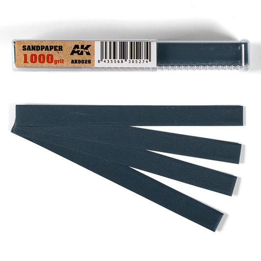 Sandpaper Strips Grain 1000 (wet)